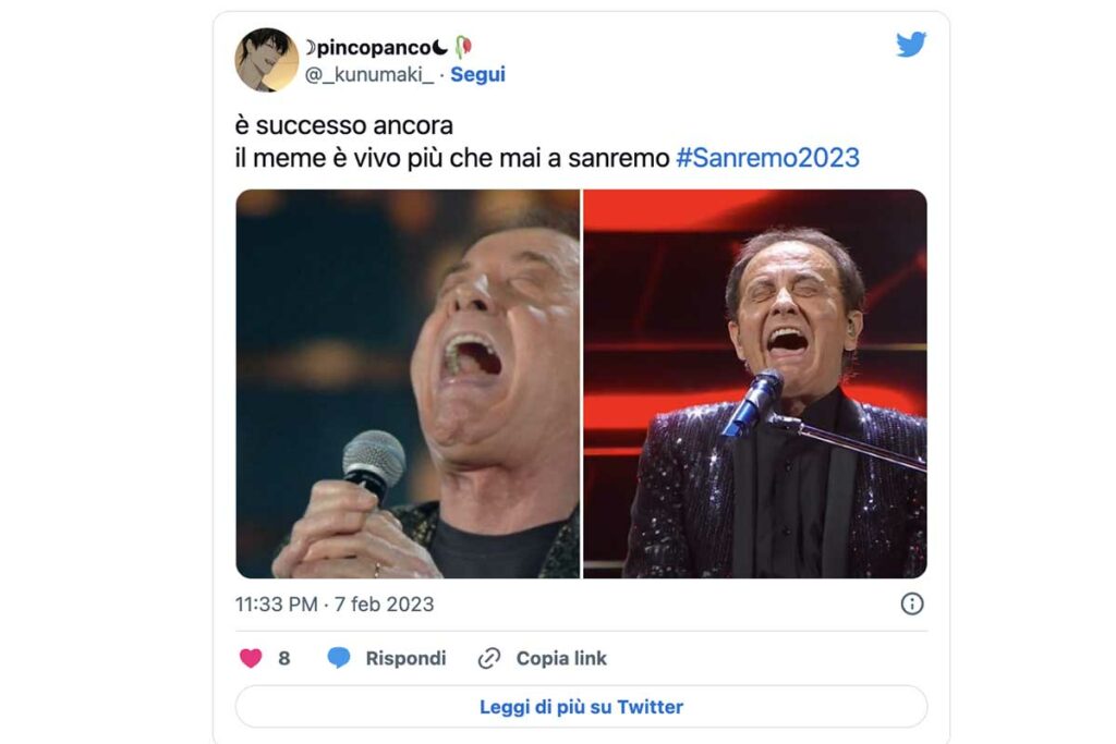 meme sanremo facchinetti