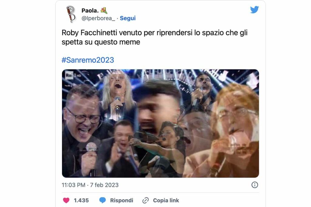 meme sanremo urla cantanti