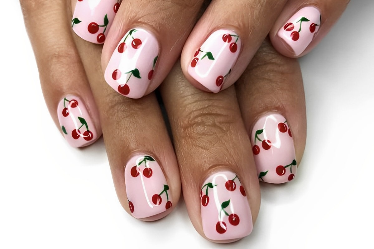 Cherry Nails tendenza unghie primavera