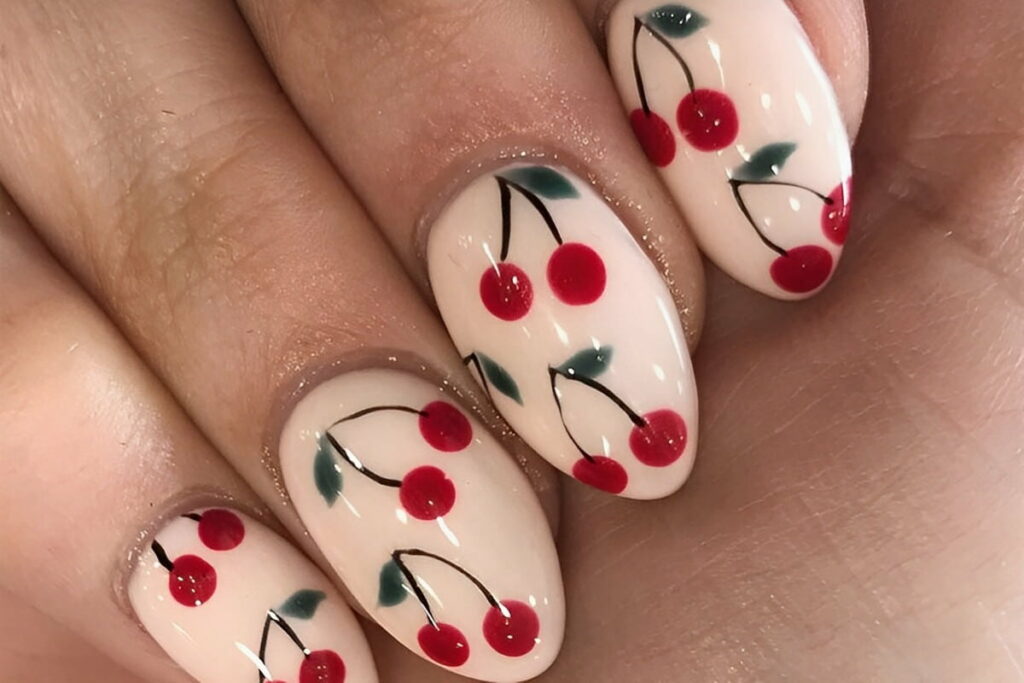 Cherry Nails tendenza unghie primavera