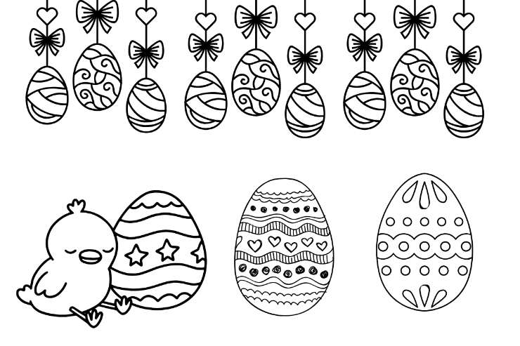 disegno uova di Pasqua