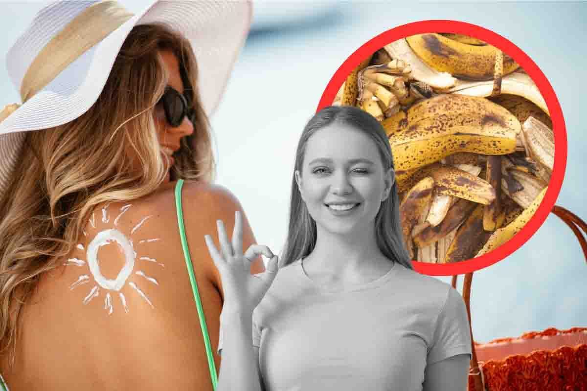 Cerchi una crema solare alternativa? Usa la buccia di banana: il trucco che non conoscevi