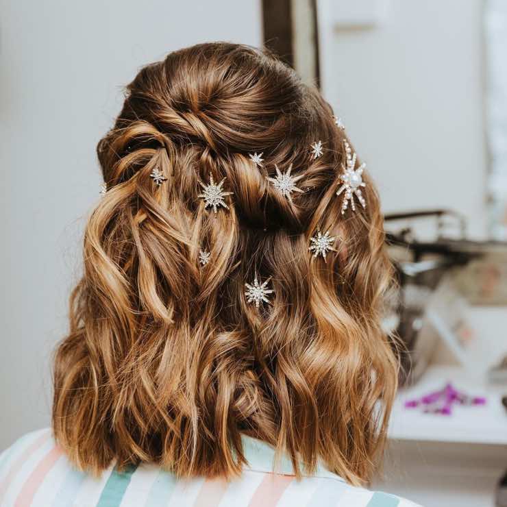 capelli corti sposa