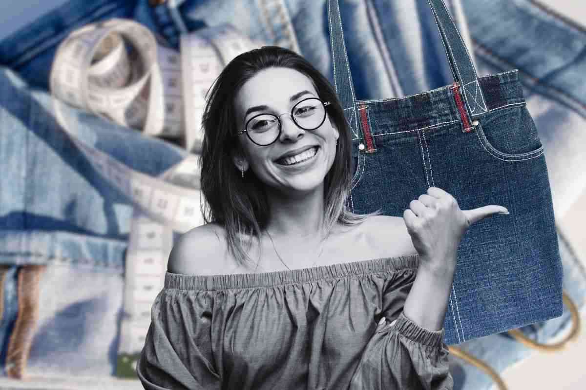 Come trasformare un vecchio paio di jeans in una borsa in denim molto fashion