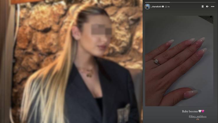 La nuova manicure di Chanel Totti