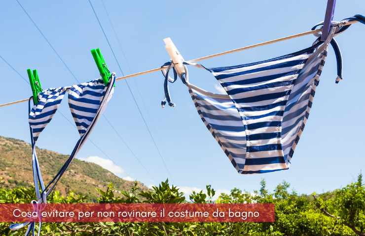 costume da bagno, in che modo lavarlo