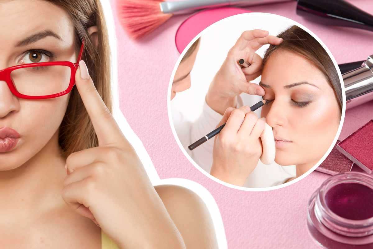Il make-up da fare se porti gli occhiali: in base al tipo di montatura