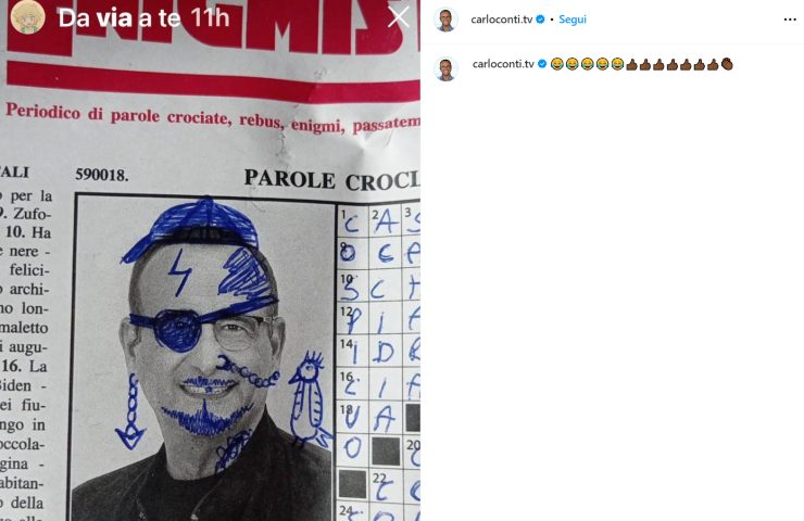 carlo conti pirata cruciverba settimana enigmistica