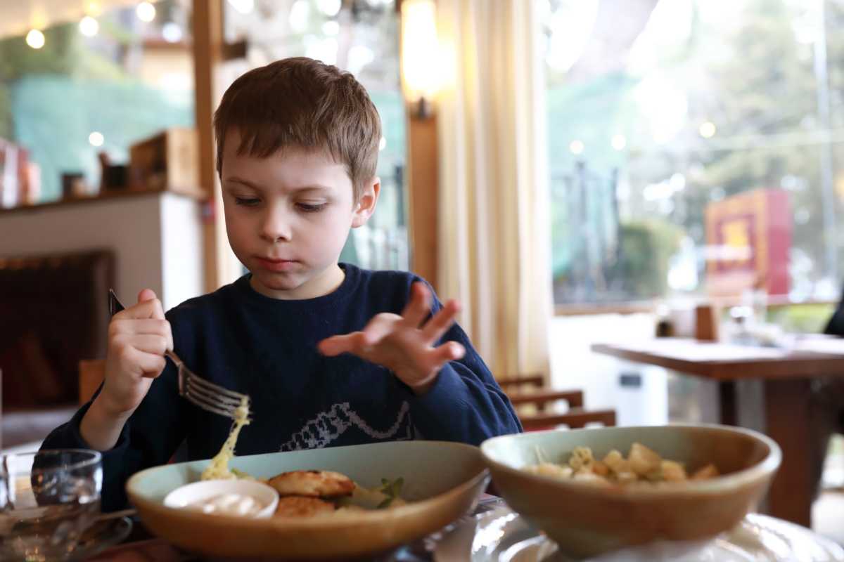 Porzioni ridotte per i bambini al ristorante