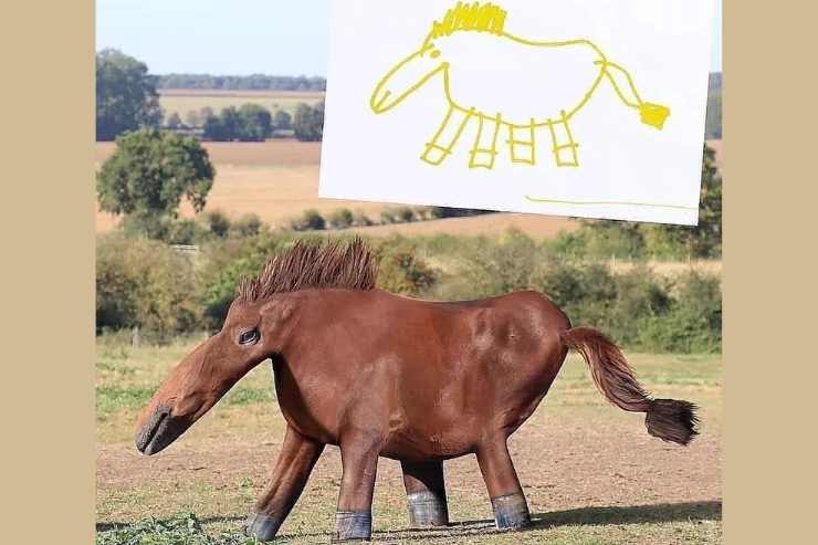 se i disegni dei bambini fossero reali