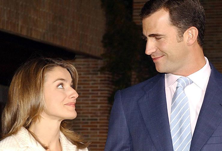 Felipe e Letizia di Spagna sorridenti