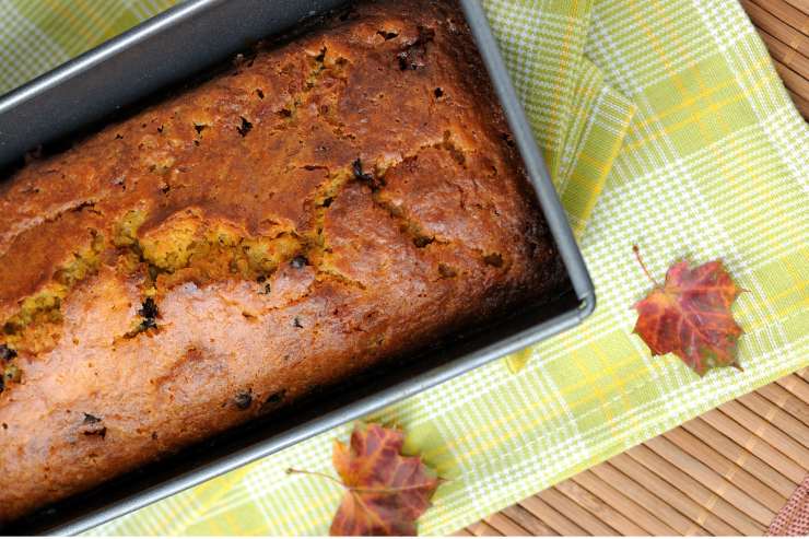 Plumcake alla zucca e gocce di cioccolato