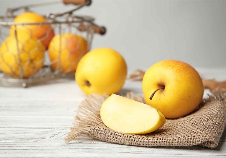 Mele Golden perfette per fare dei biscotti alle mele autunnali