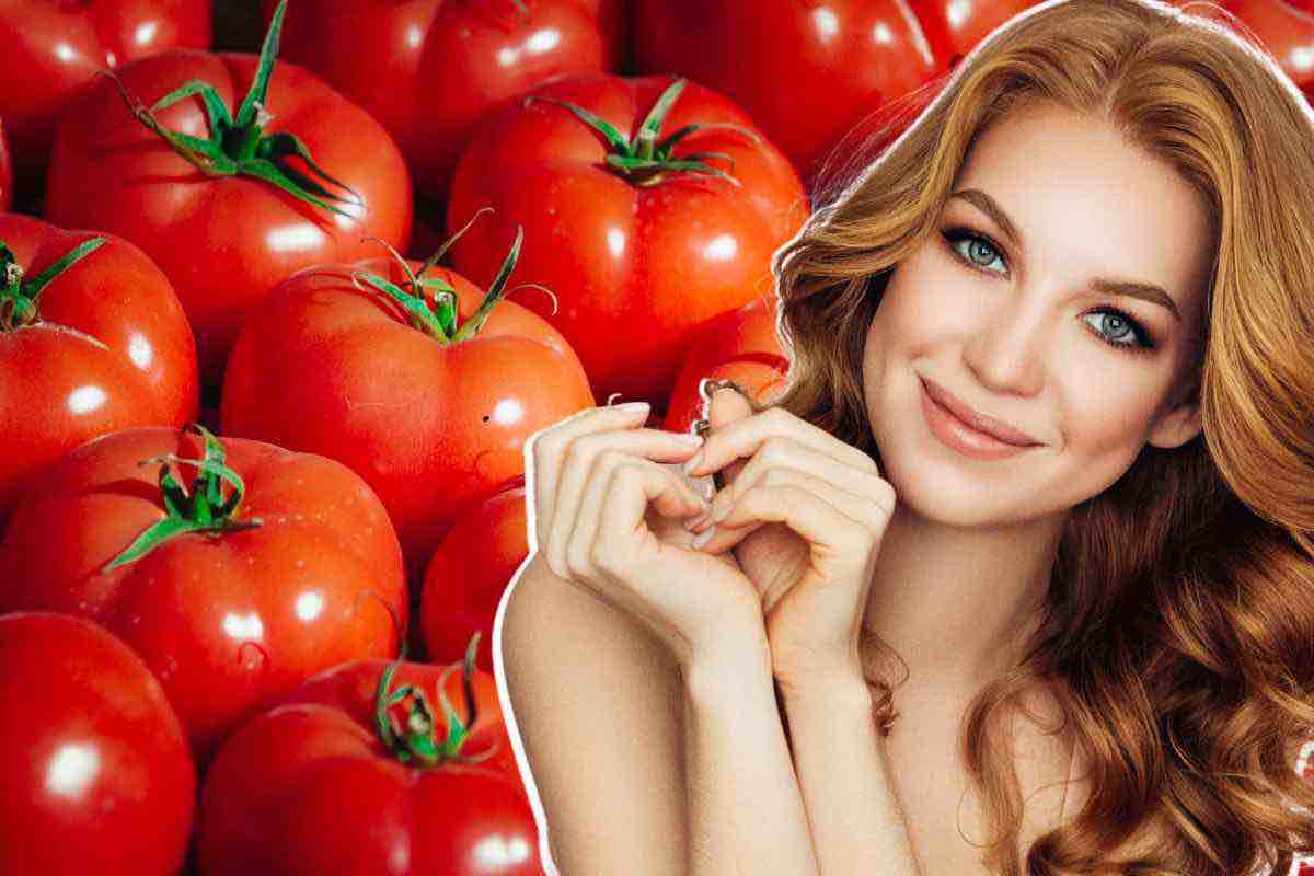 Un pomodoro per far splendere pelle e capelli: il segreto di bellezza della nonna lo trovi in frigo a costo zero