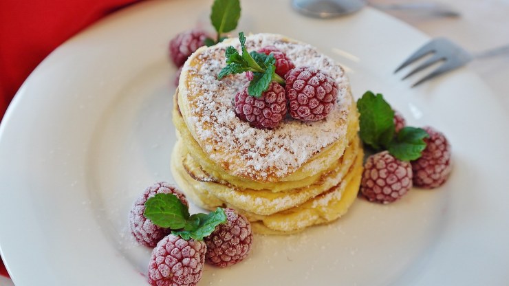 Pancakes, immagine da stock