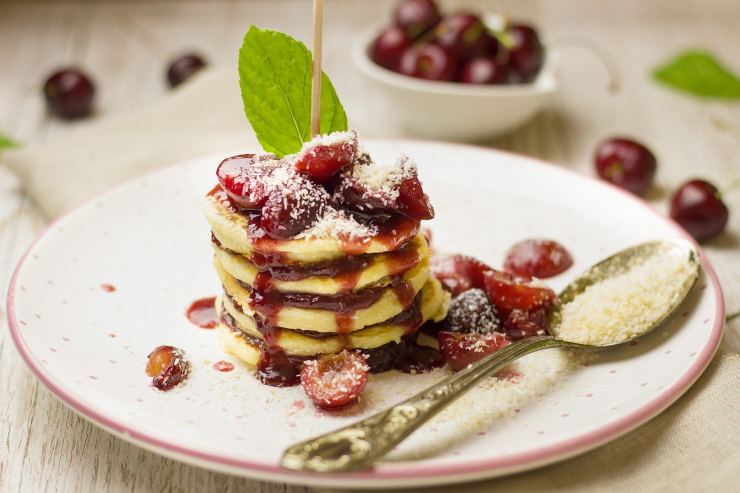 Pancakes, immagine da stock