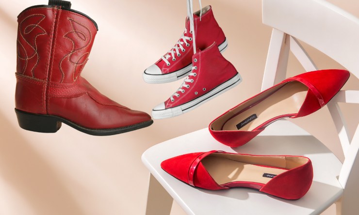 scarpe rosse tendenza autunno 2023 