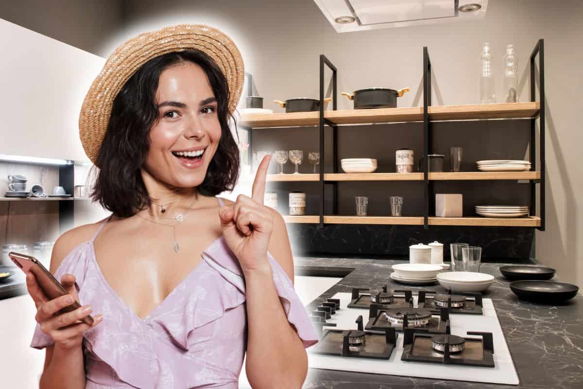 decorazioni mensola in cucina