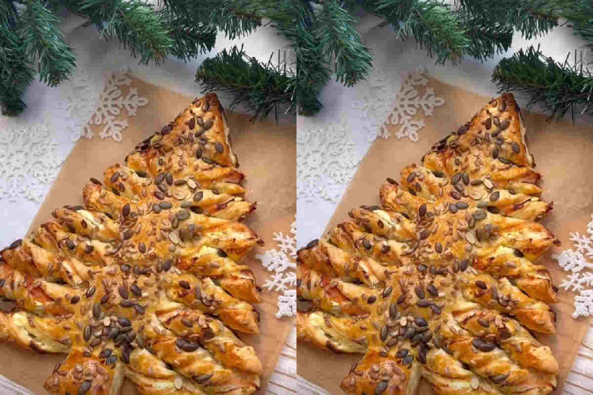 Albero di pasta sfoglia salmone e philadelphia ricetta