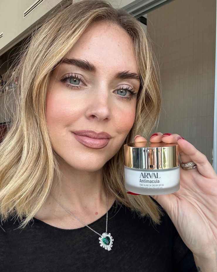 Chiara Ferragni sponsorizza Arval Cosmetici