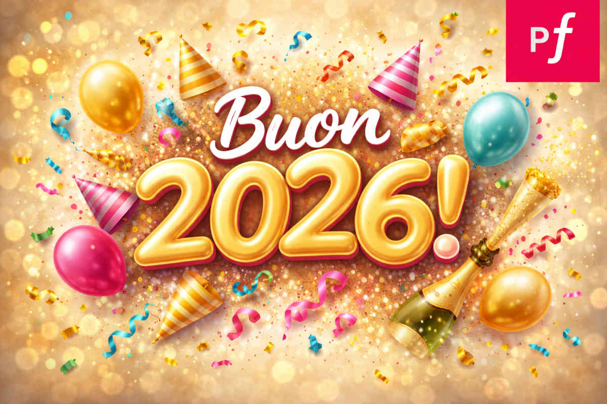 Immagine divertente per augurare buon anno 2026
