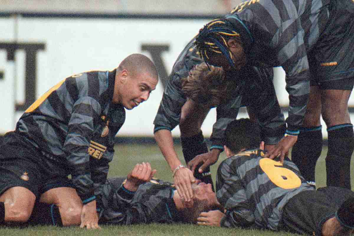 Ronaldo e i giocatori dell'Inter