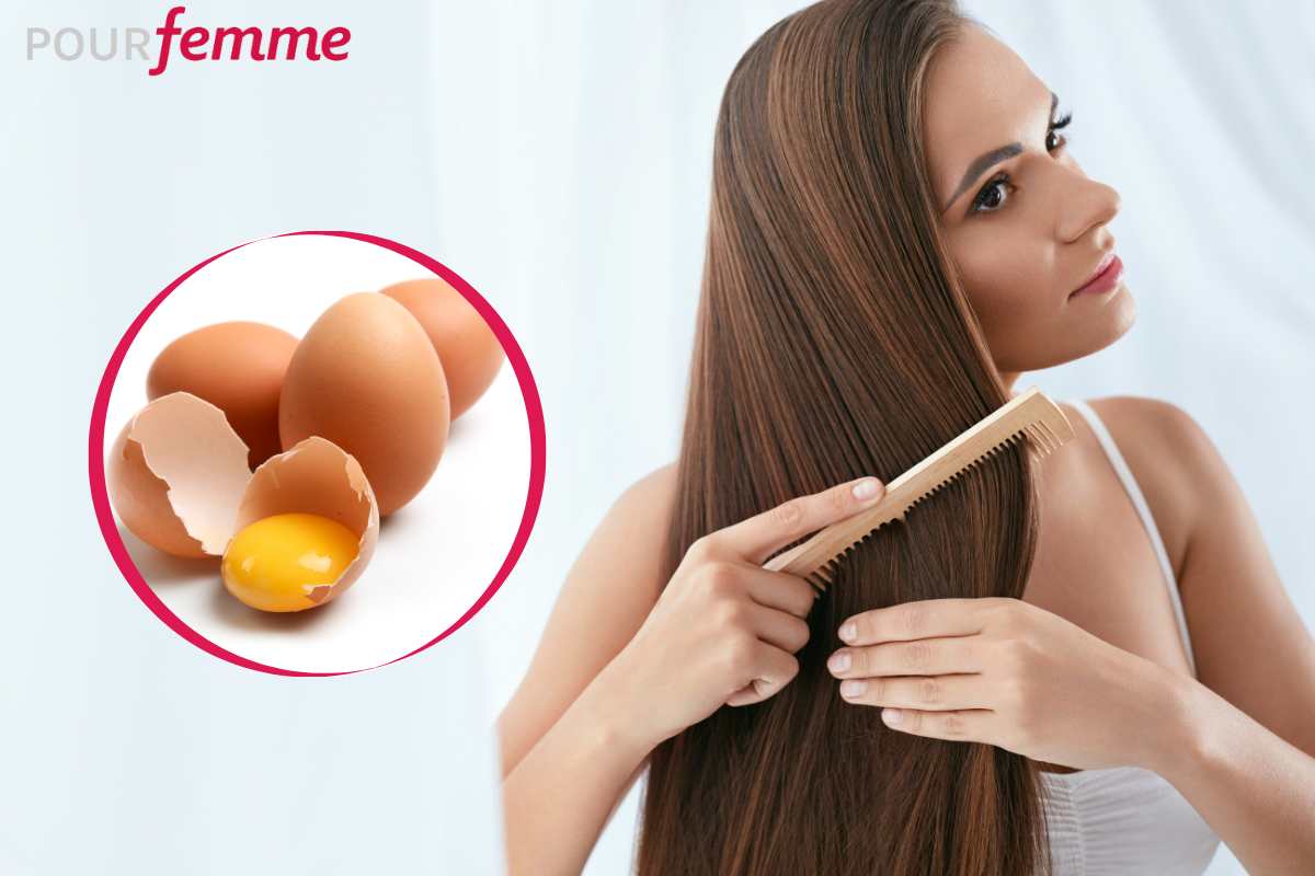 Maschera per capelli all'uovo