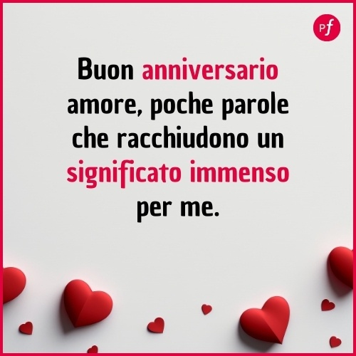 frase per anniversario 