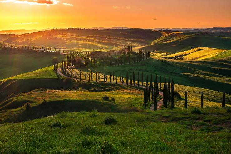 veduta della val d orcia 