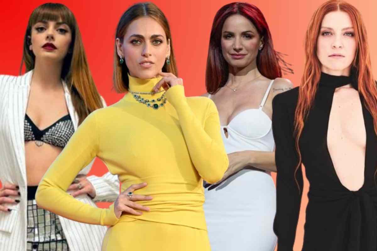 collage foto Vip con i capelli rossi