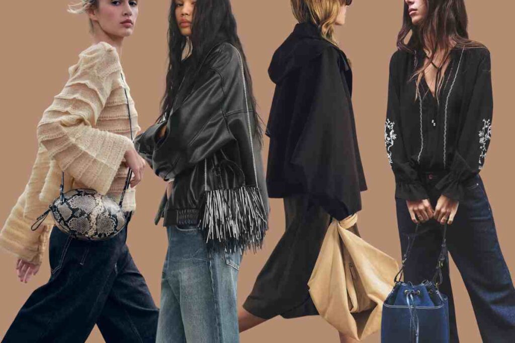 collage fotografico borse nuova collezione Zara