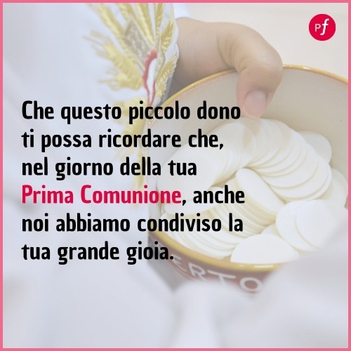 frase prima Comunione