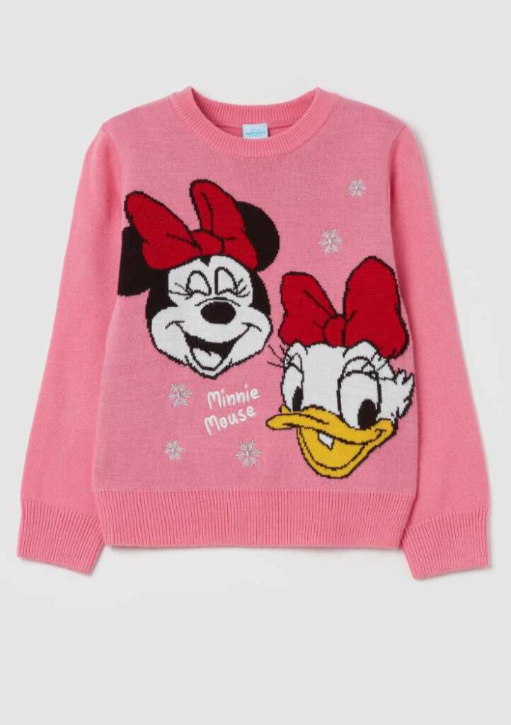 EULLA Maglione Natalizio Bambino – 100% Cotone Con Renna E Babbo Natale, Taglie 92-122 (1-7 Anni)
