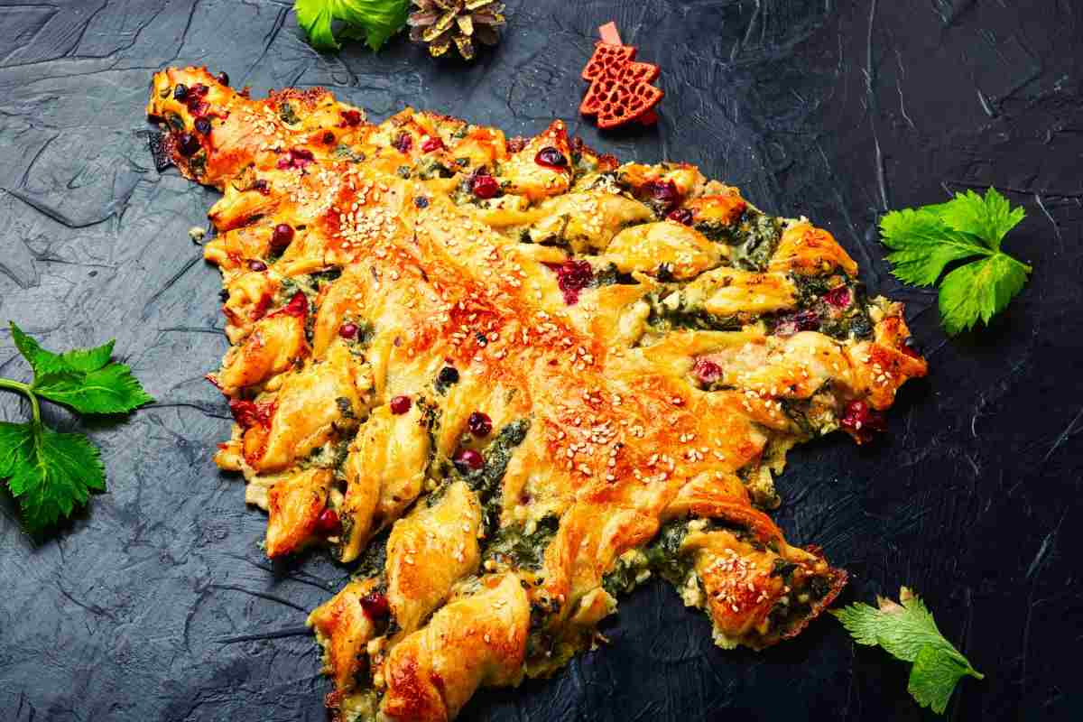 albero di pasta sfoglia