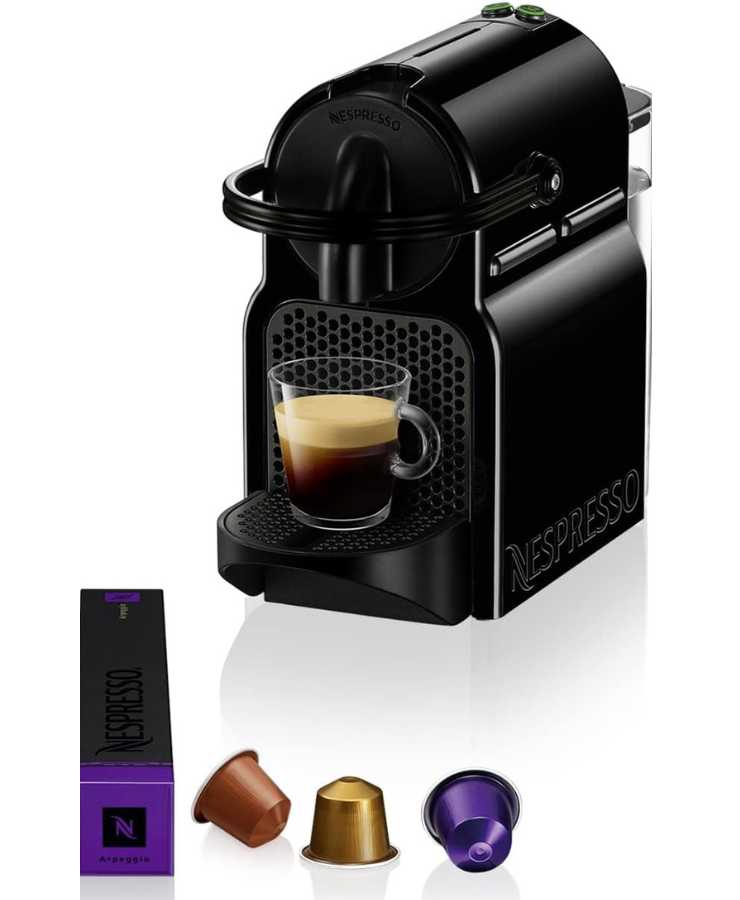 macchina da caffè nera con cialde