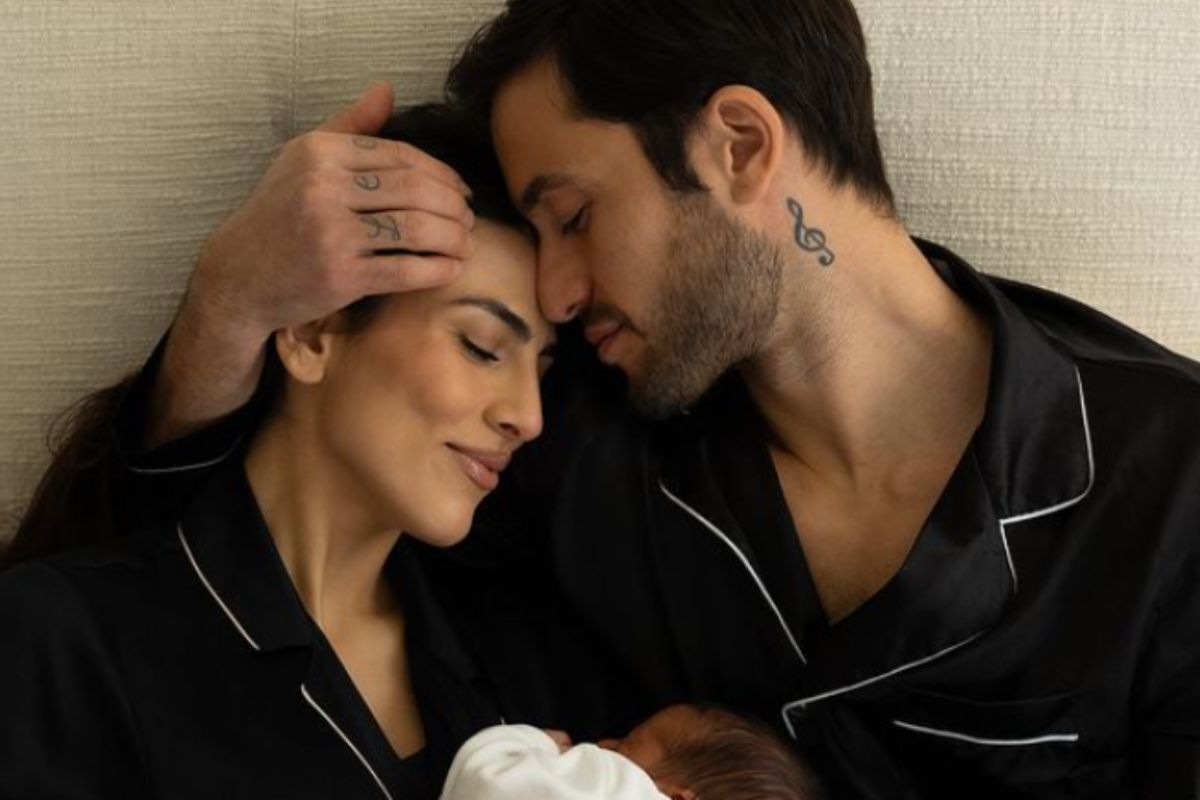 Giulia Salemi e Pierpaolo Pretelli col figlo