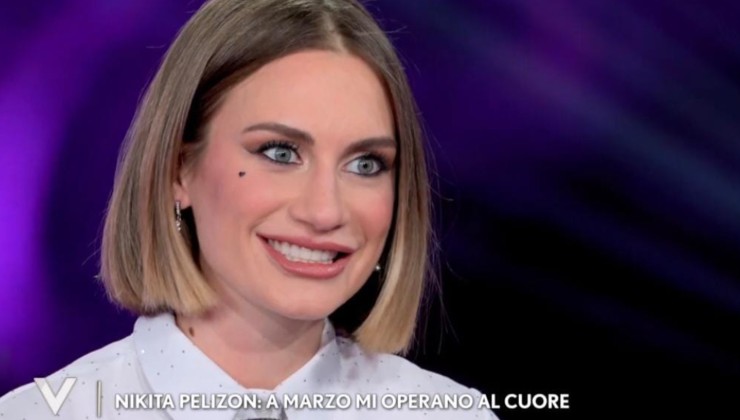 Nikita Pelizon nello studio di Verissimo