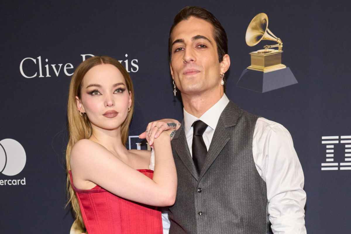 Damiano David e Dove Cameron ai Grammy Awards 66