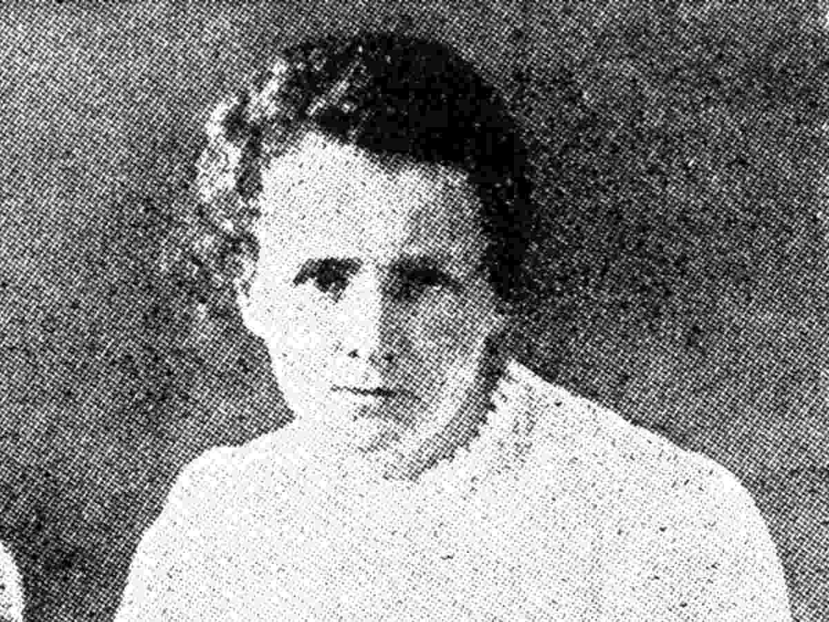 Marie Curie in una foto d'archivio