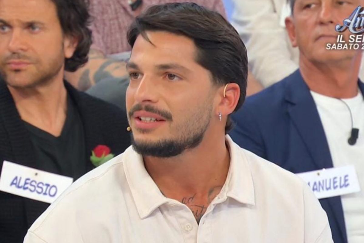 Primo piano di Gianmarco Steri a Uomini e Donne