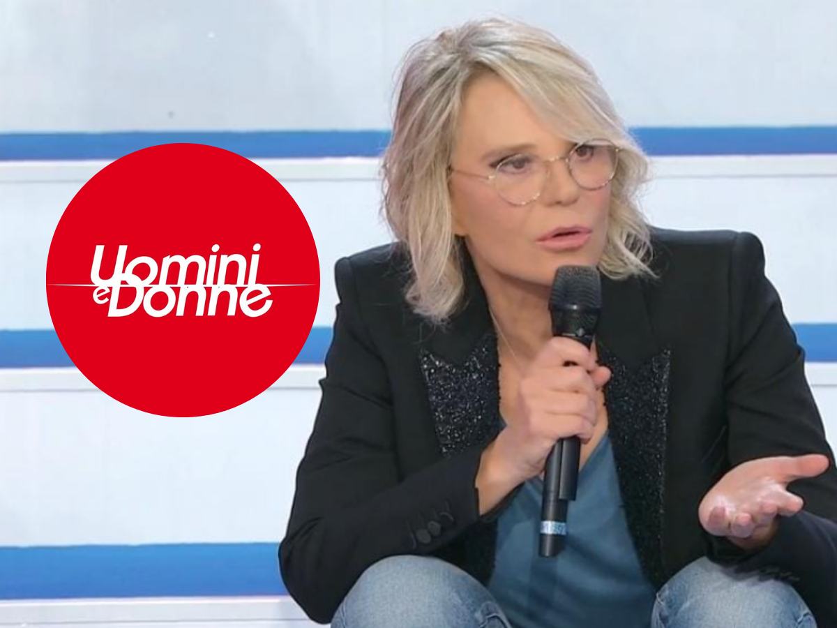 Maria De Filippi e logo Uomini e Donne