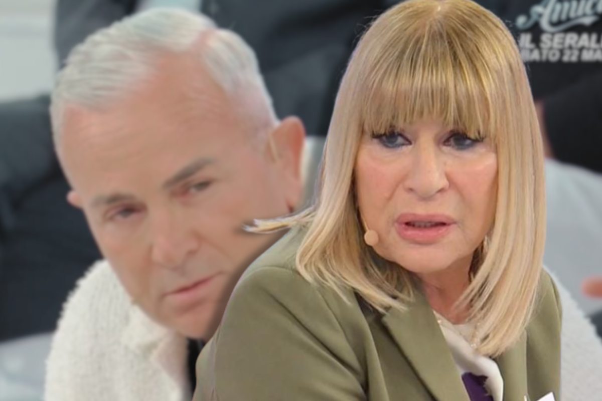 Primo piano di Orlando e Gemma a Uomini e Donne