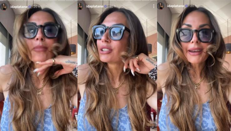 Ida Platano nelle storie Instagram