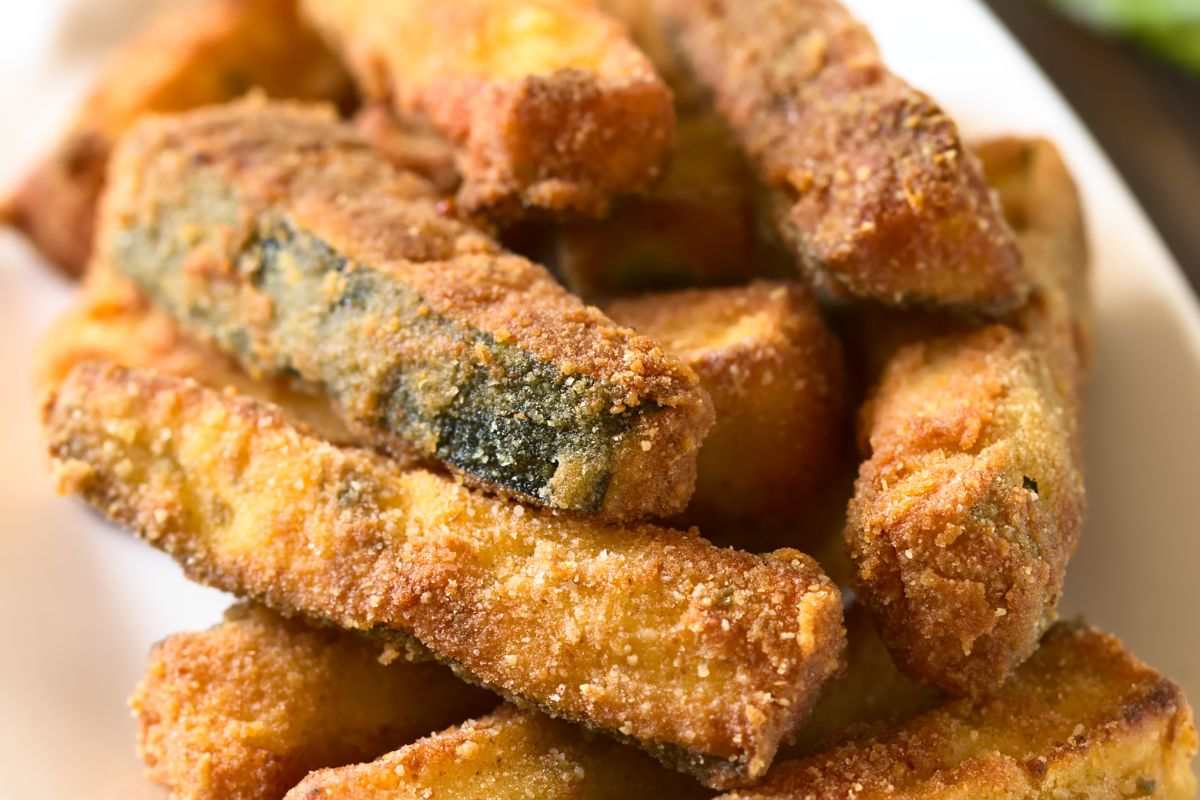 zucchine stick gratinate