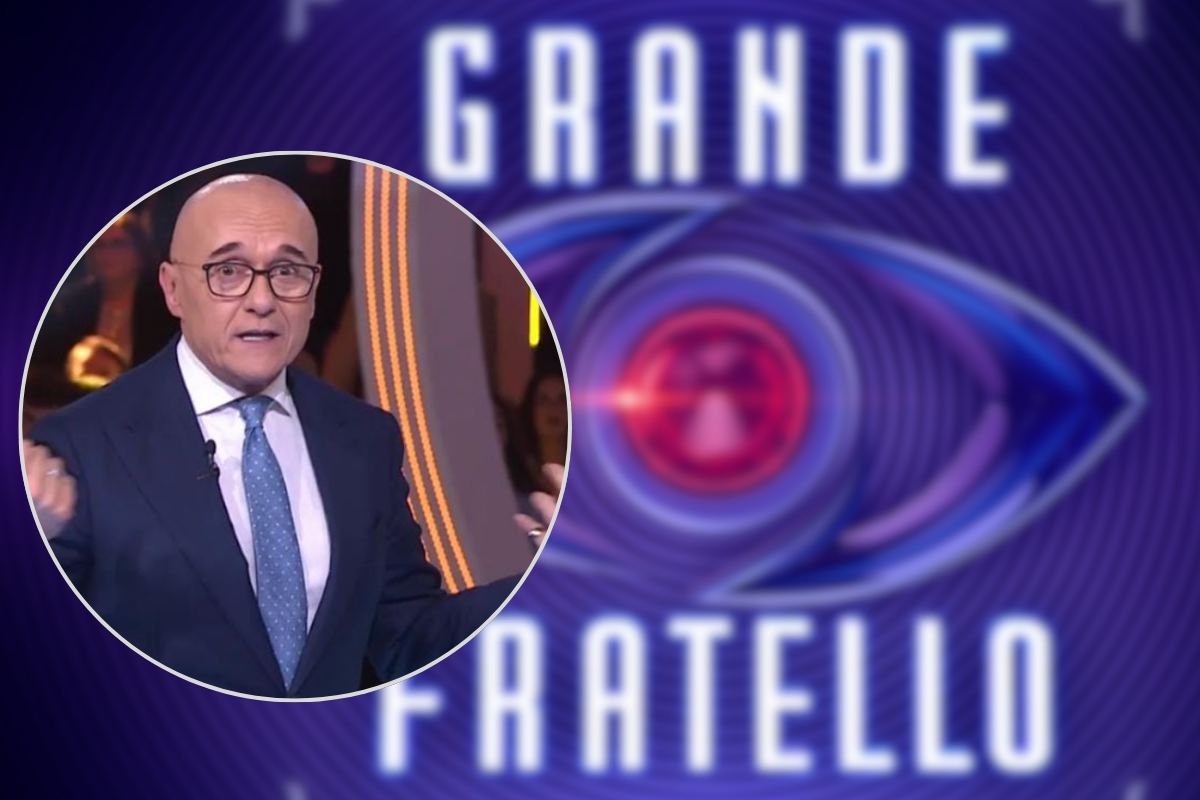 Logo Grande Fratello e Alfonso Signorini
