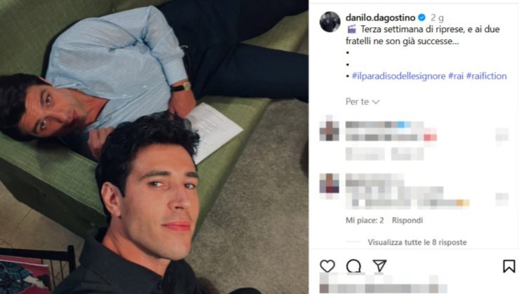 Selfie Instagram di Danilo D'Agostino e Pietro Masotti