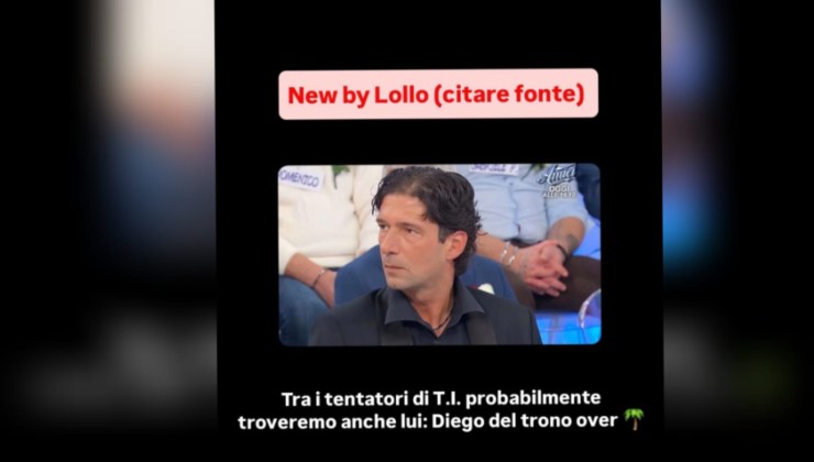 Segnalazione su Diego di Uomini e Donne