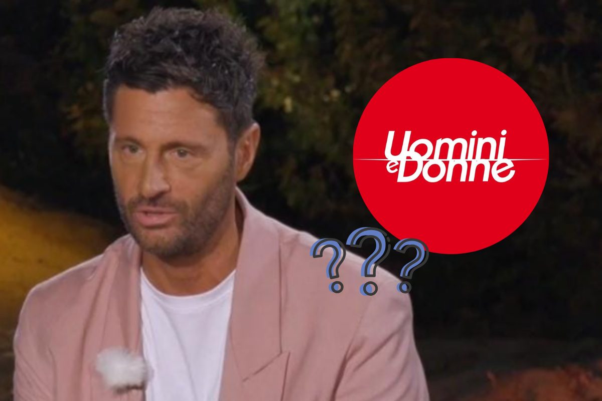 Filippo Bisciglia e logo di Uomini e Donne