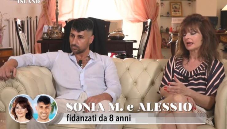 Alessio e Sonia alla presentazione di Temptation Island