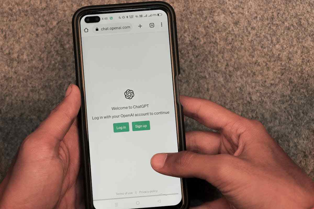schermata cellulare chatgpt